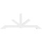 Ekena Millwork Vanguard Architectural Grade PVC Gable Bracket, 84"W x 31 1/2"H x 4"D x 4"F, 9/12 Pitch GBP084X32X0404VAN00 - alternate 2